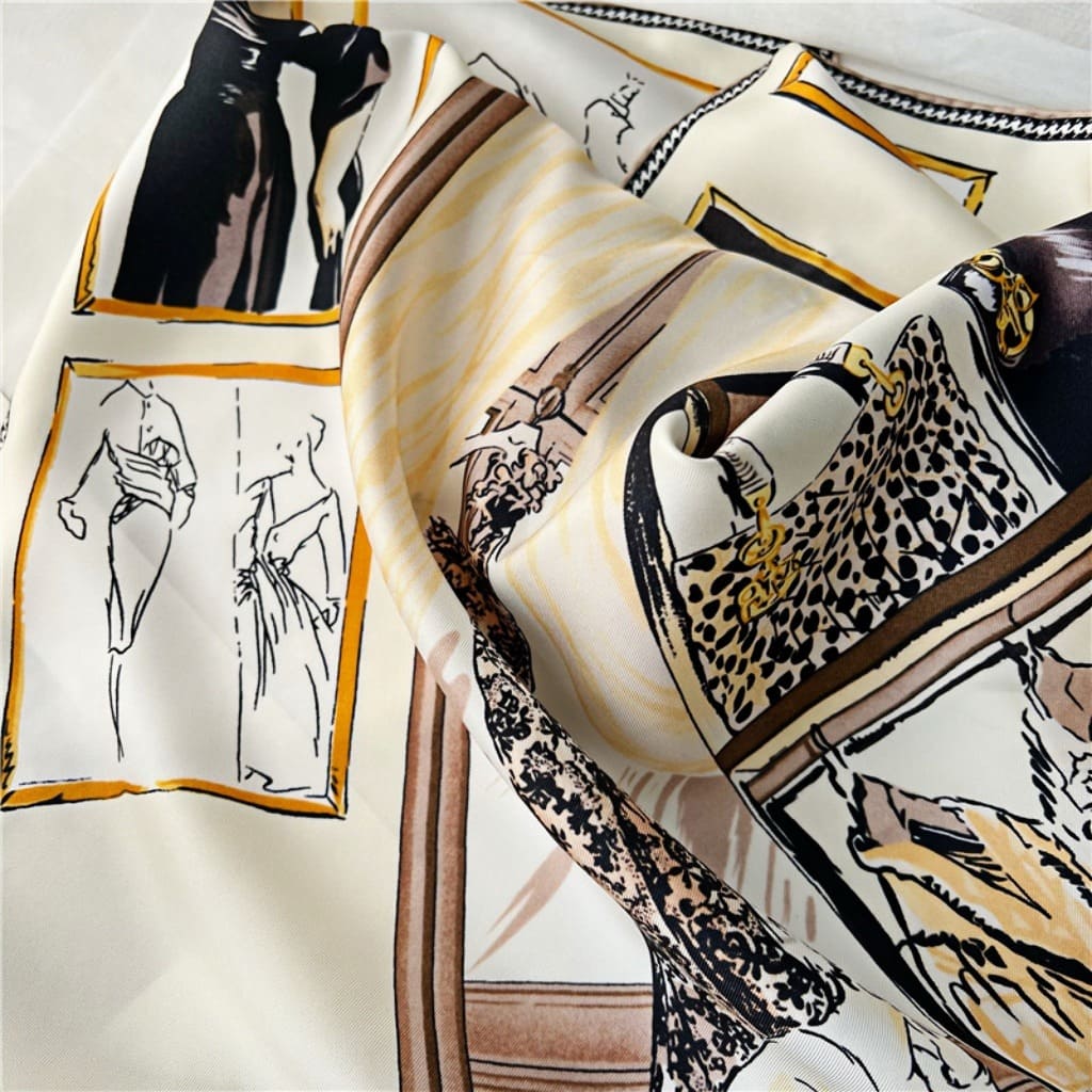 MaraSilk Pure Mulberry Silk Scarf - Square Twill MS334