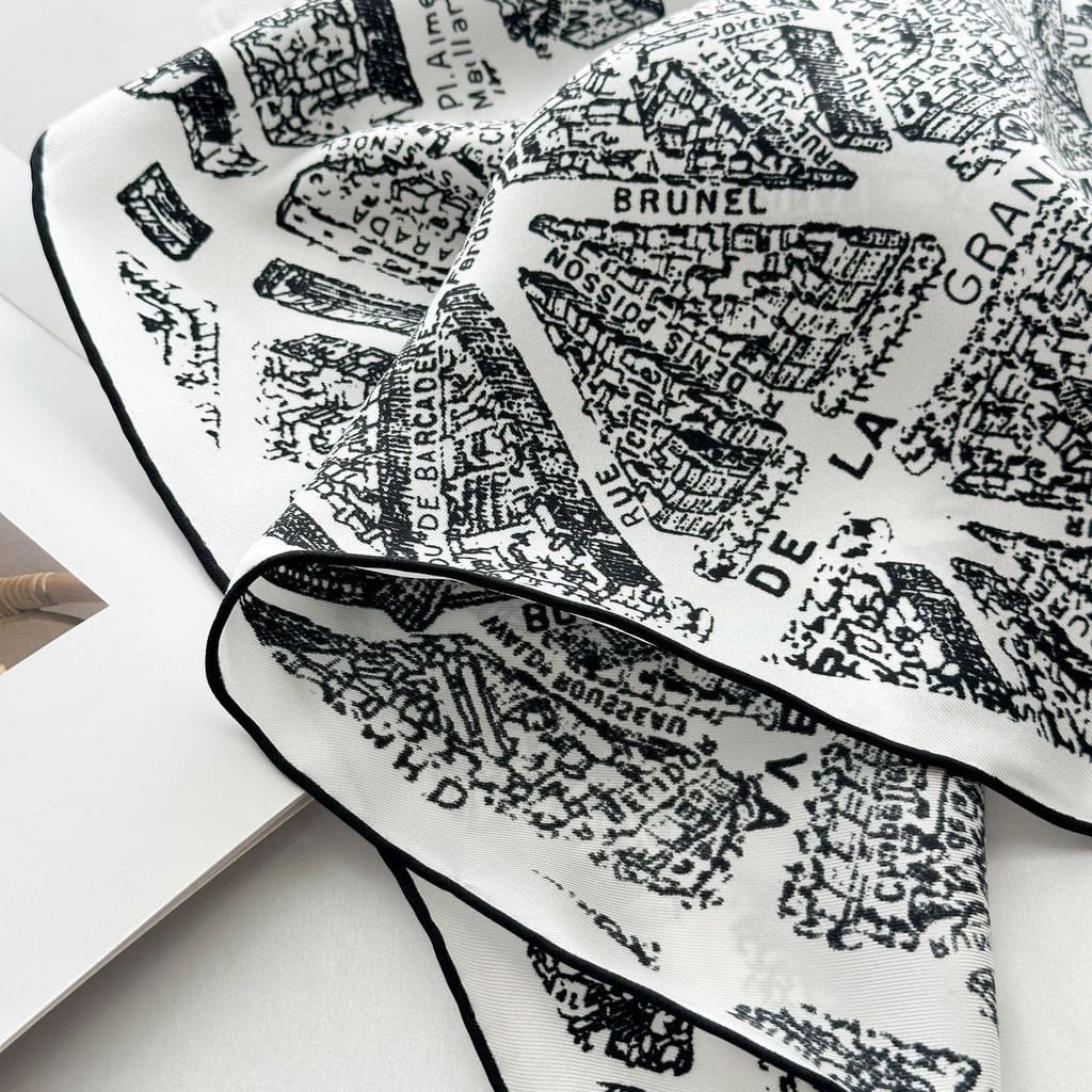 MaraSilk Pure Mulberry Silk Scarf - Square Twill MS336