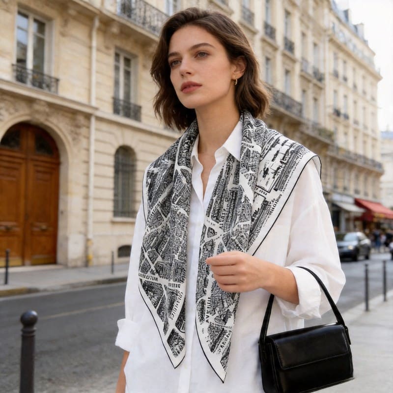 MaraSilk Pure Mulberry Silk Scarf - Square Twill MS336