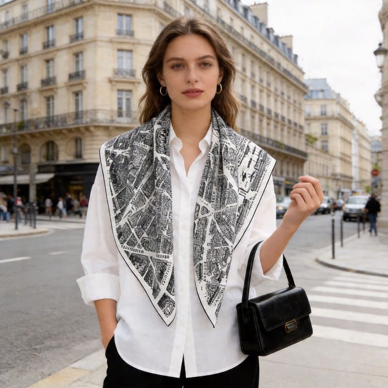 MaraSilk Pure Mulberry Silk Scarf - Square Twill MS336