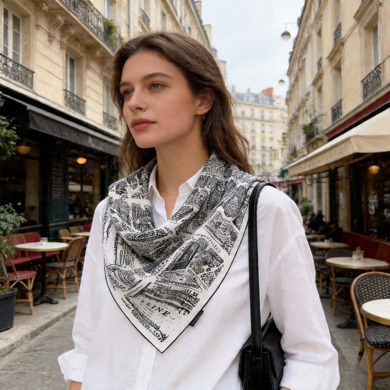 MaraSilk Pure Mulberry Silk Scarf - Square Twill MS336