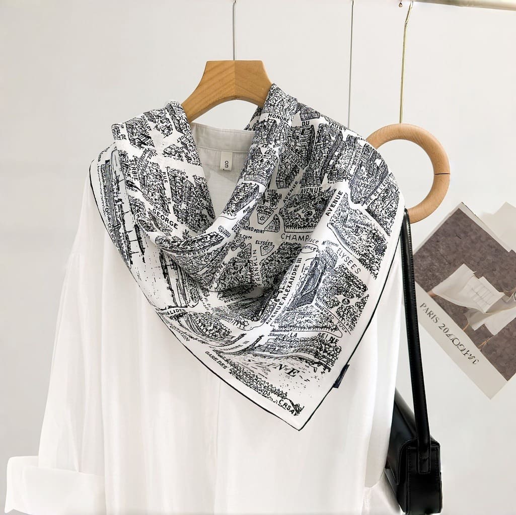 MaraSilk Pure Mulberry Silk Scarf - Square Twill MS336