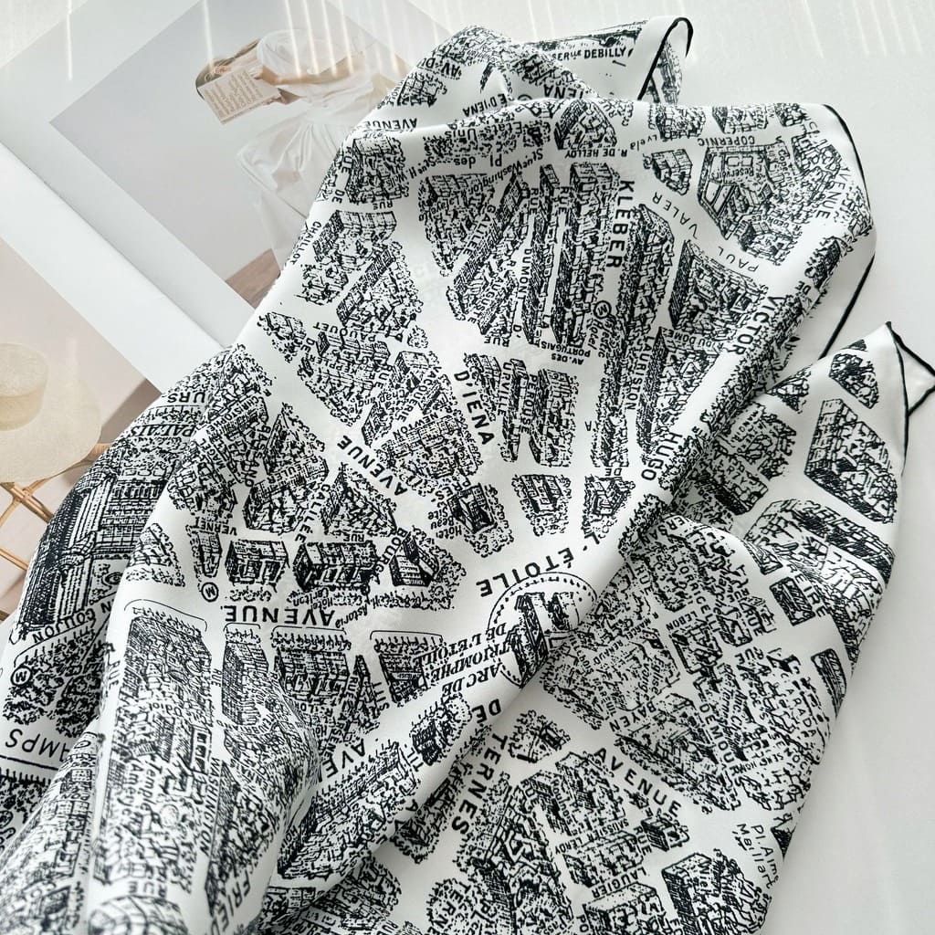 MaraSilk Pure Mulberry Silk Scarf - Square Twill MS336