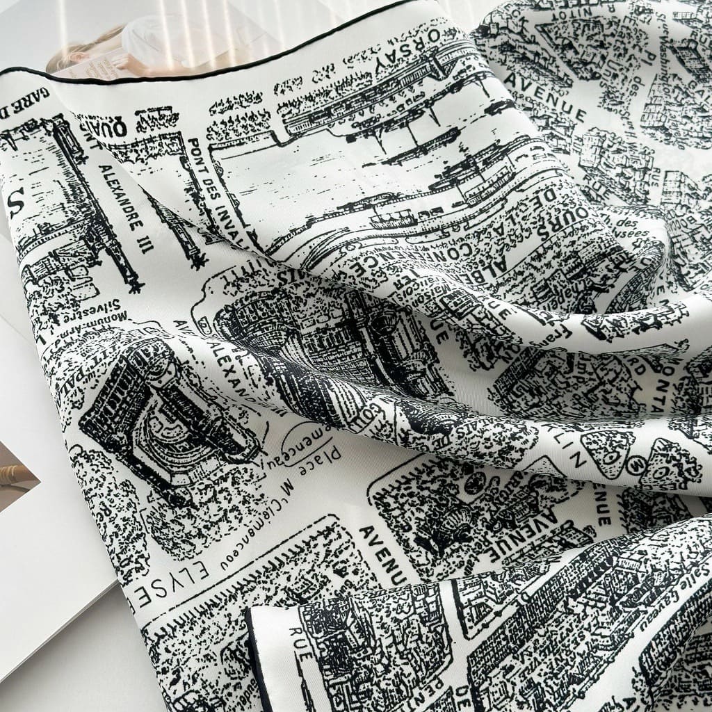 MaraSilk Pure Mulberry Silk Scarf - Square Twill MS336