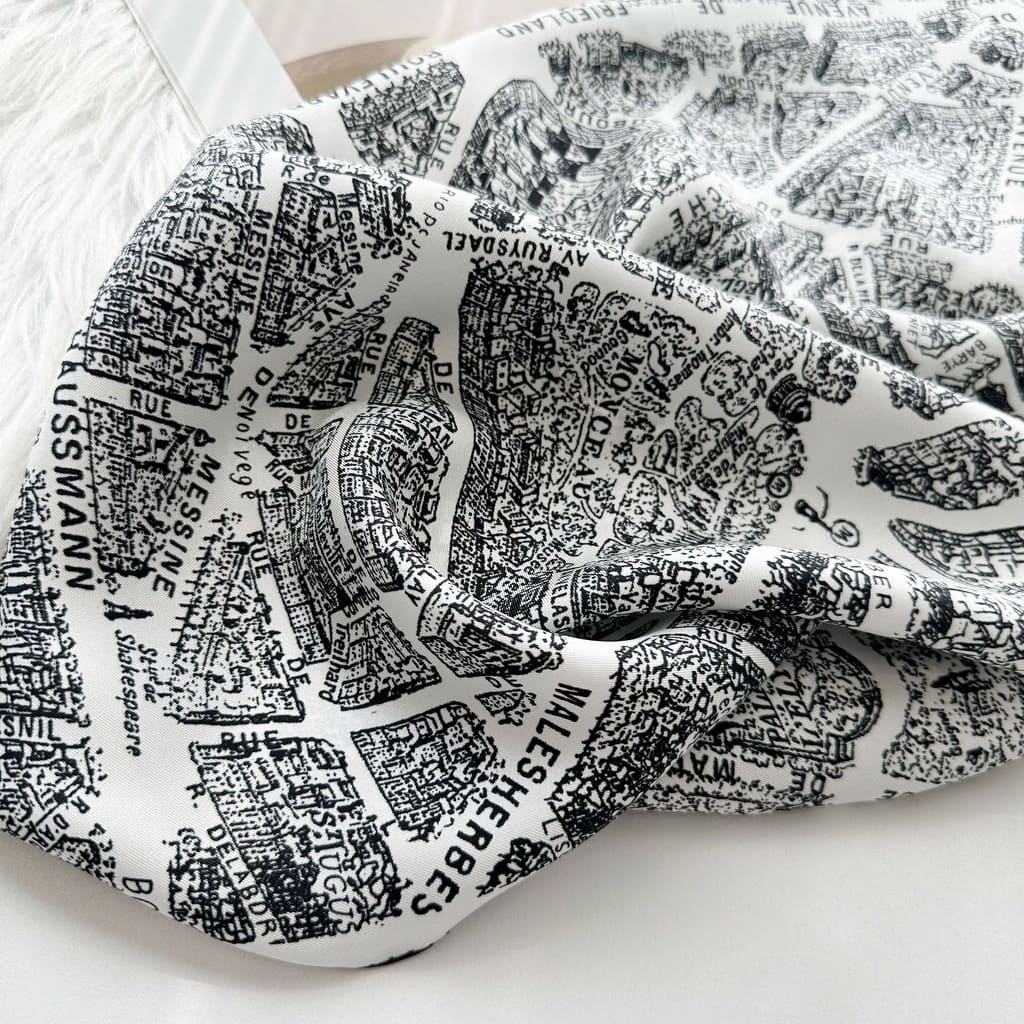 MaraSilk Pure Mulberry Silk Scarf - Square Twill MS336