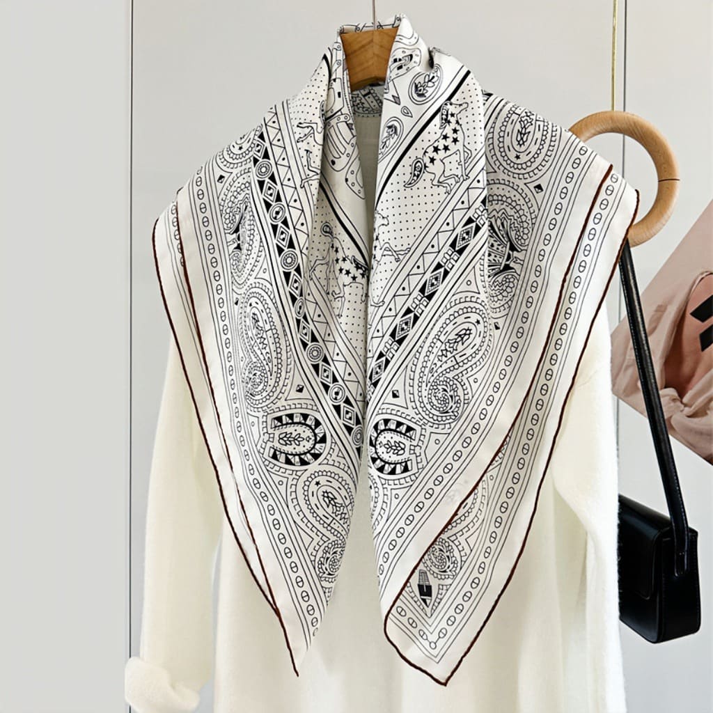 MaraSilk Pure Mulberry Silk Scarf - Square Twill MS337