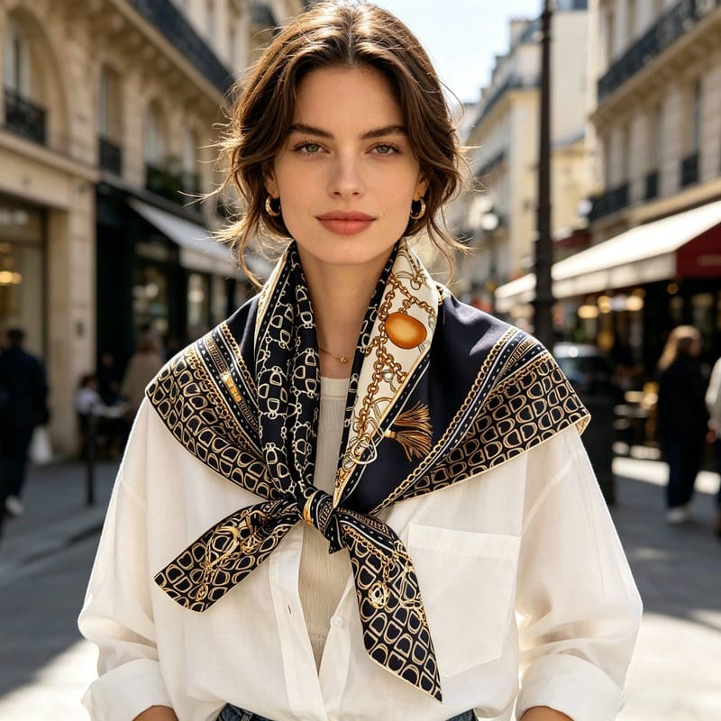 MaraSilk Pure Mulberry Silk Scarf - Square Twill MS338