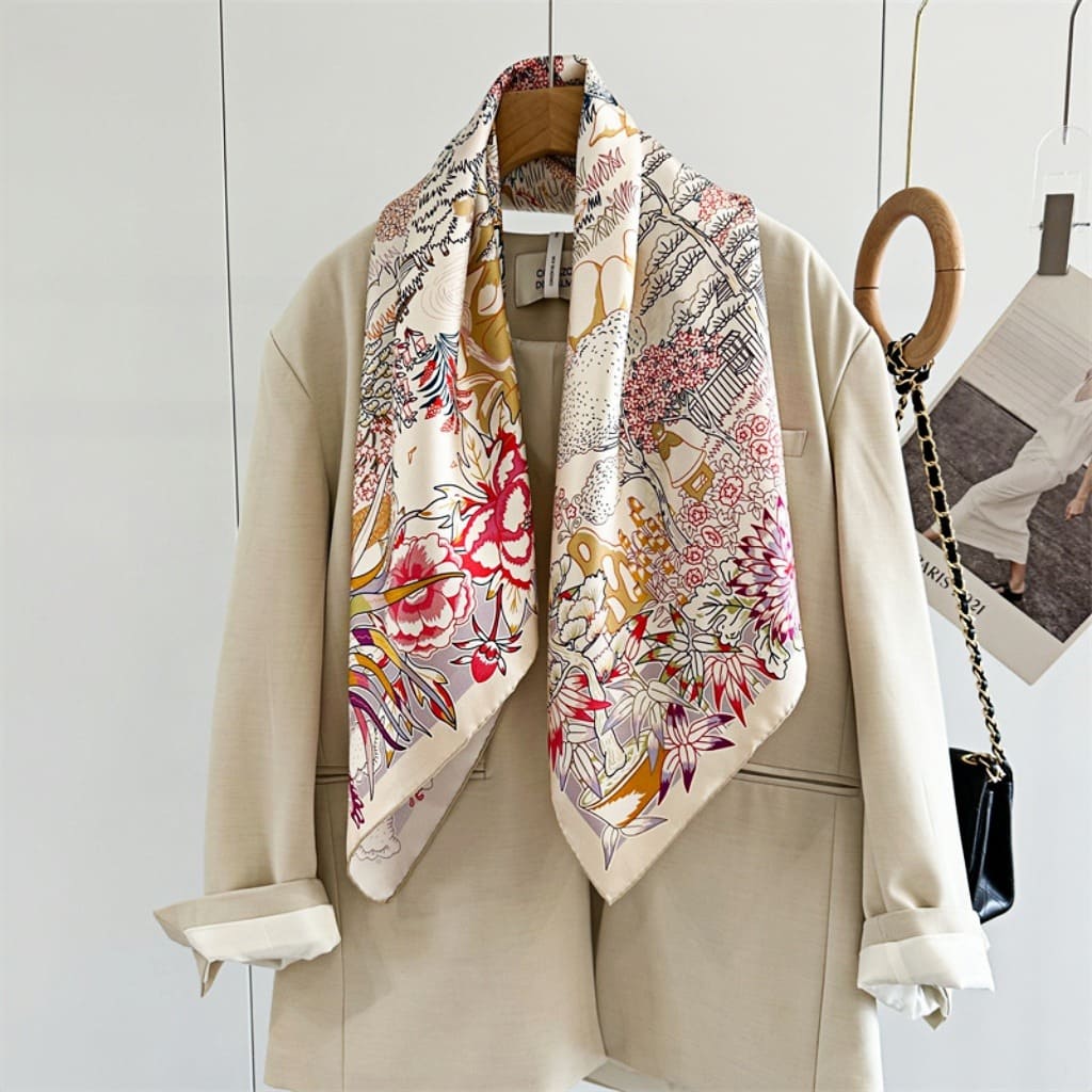 MaraSilk Pure Mulberry Silk Scarf - Square Twill MS339