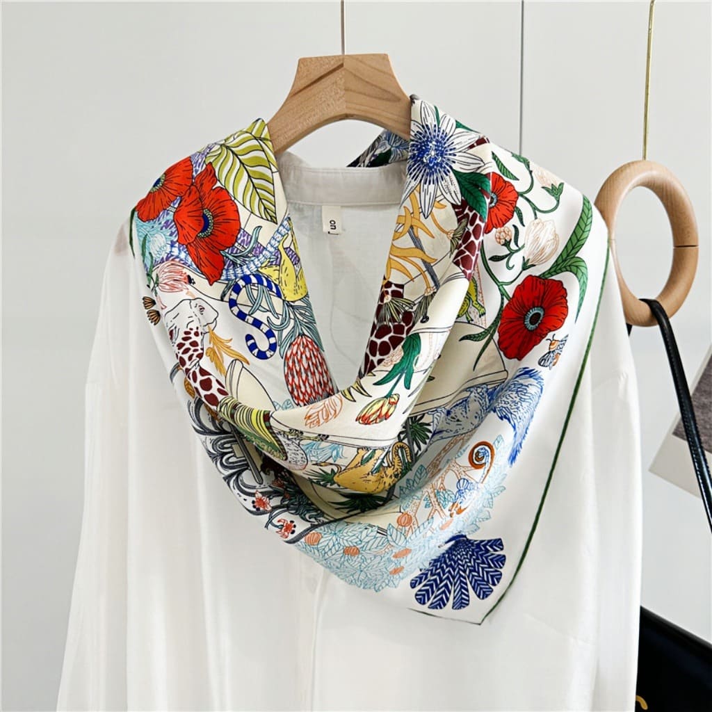 MaraSilk Pure Mulberry Silk Scarf - Square Twill MS340