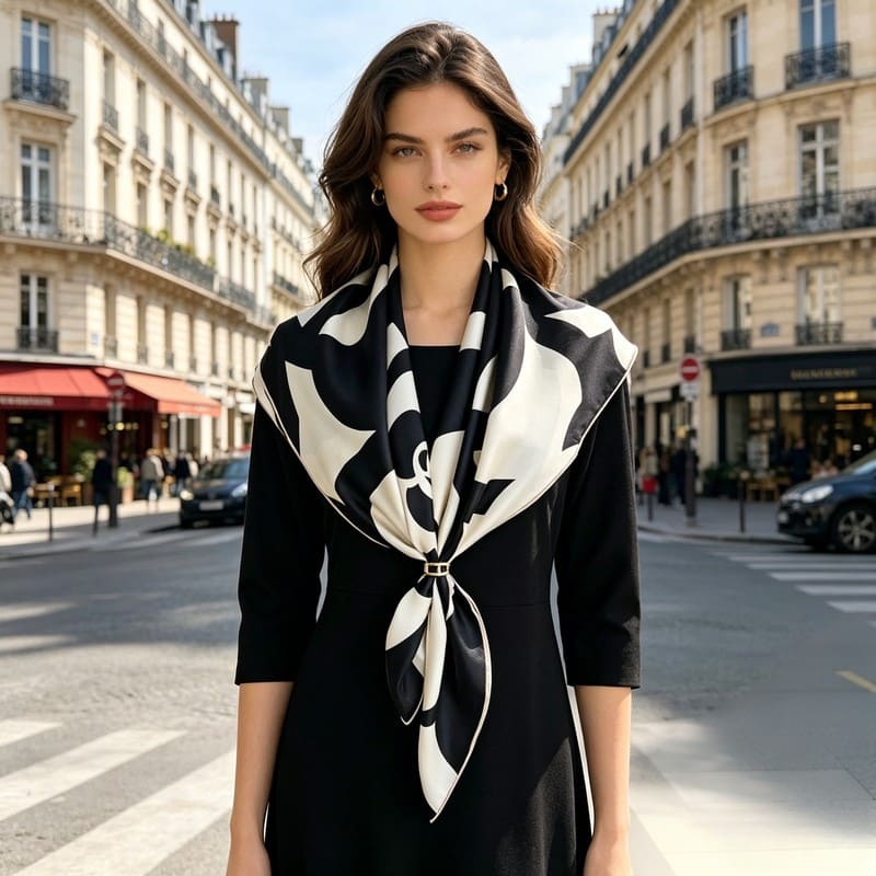 MaraSilk Pure Mulberry Silk Scarf - Square Twill MS341