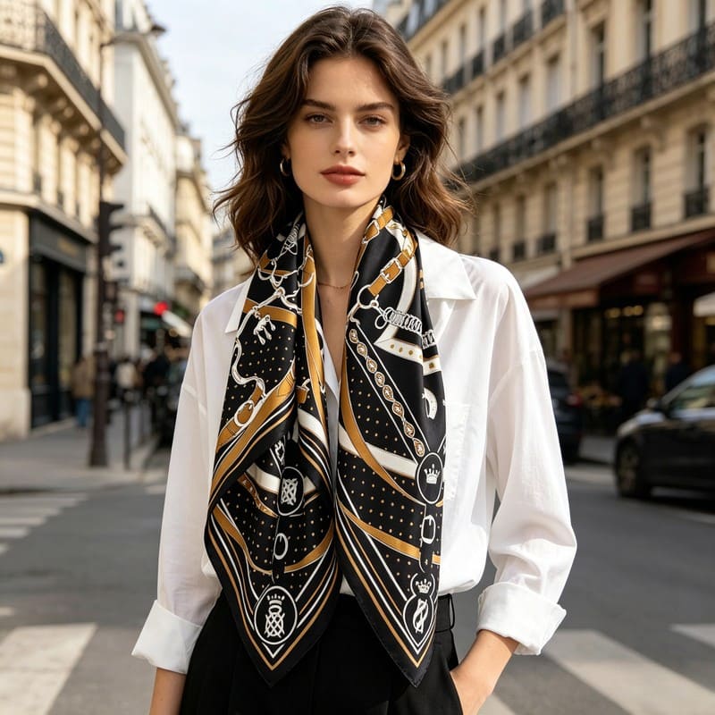 MaraSilk Pure Mulberry Silk Scarf - Square Twill MS342
