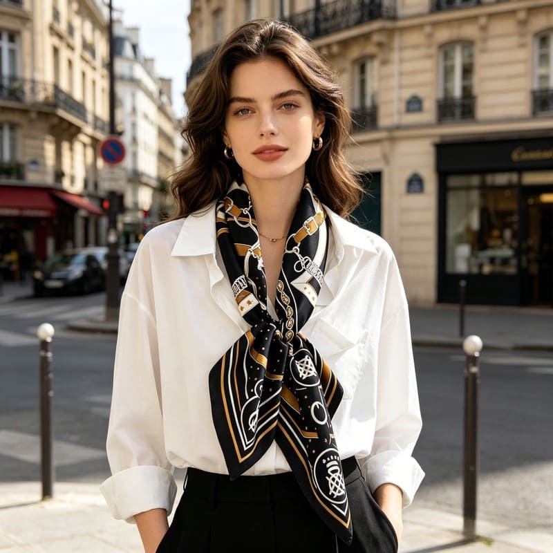 MaraSilk Pure Mulberry Silk Scarf - Square Twill MS342