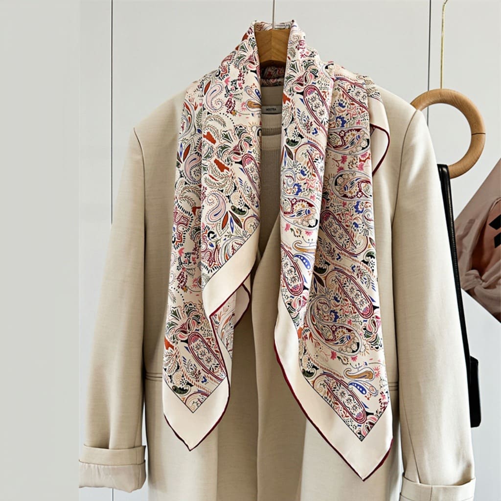 MaraSilk Pure Mulberry Silk Scarf - Square Twill MS343