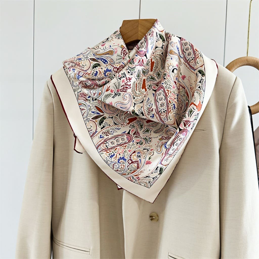 MaraSilk Pure Mulberry Silk Scarf - Square Twill MS343