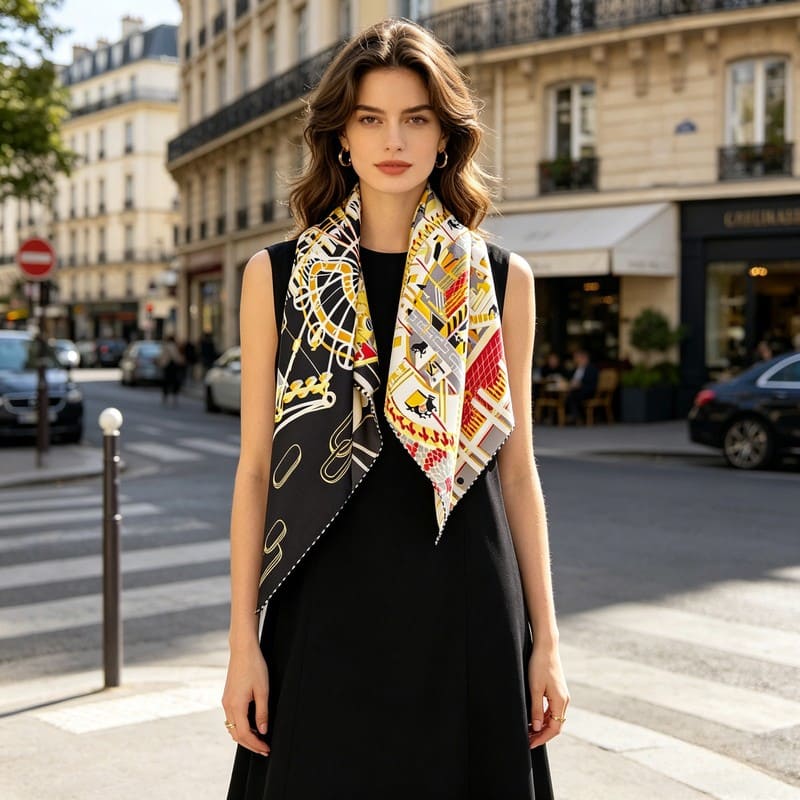 MaraSilk Pure Mulberry Silk Scarf - Square Twill MS346
