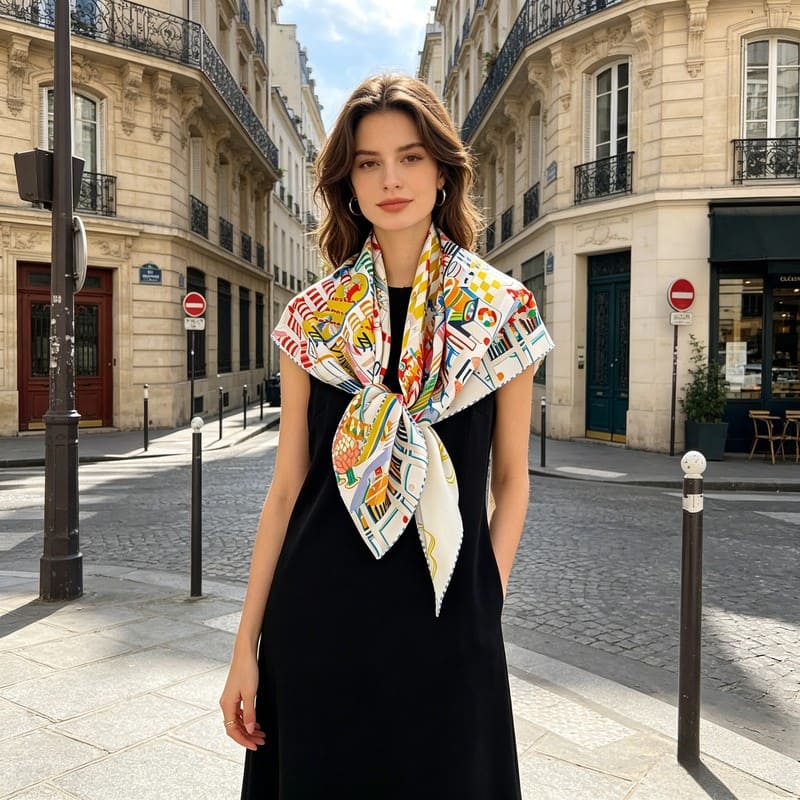 MaraSilk Pure Mulberry Silk Scarf - Square Twill MS346