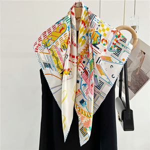 MaraSilk Pure Mulberry Silk Scarf - Square Twill MS346