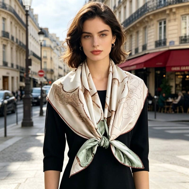 MaraSilk Pure Mulberry Silk Scarf - Square Twill MS347