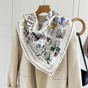 MaraSilk Pure Mulberry Silk Scarf - Square Twill MS348