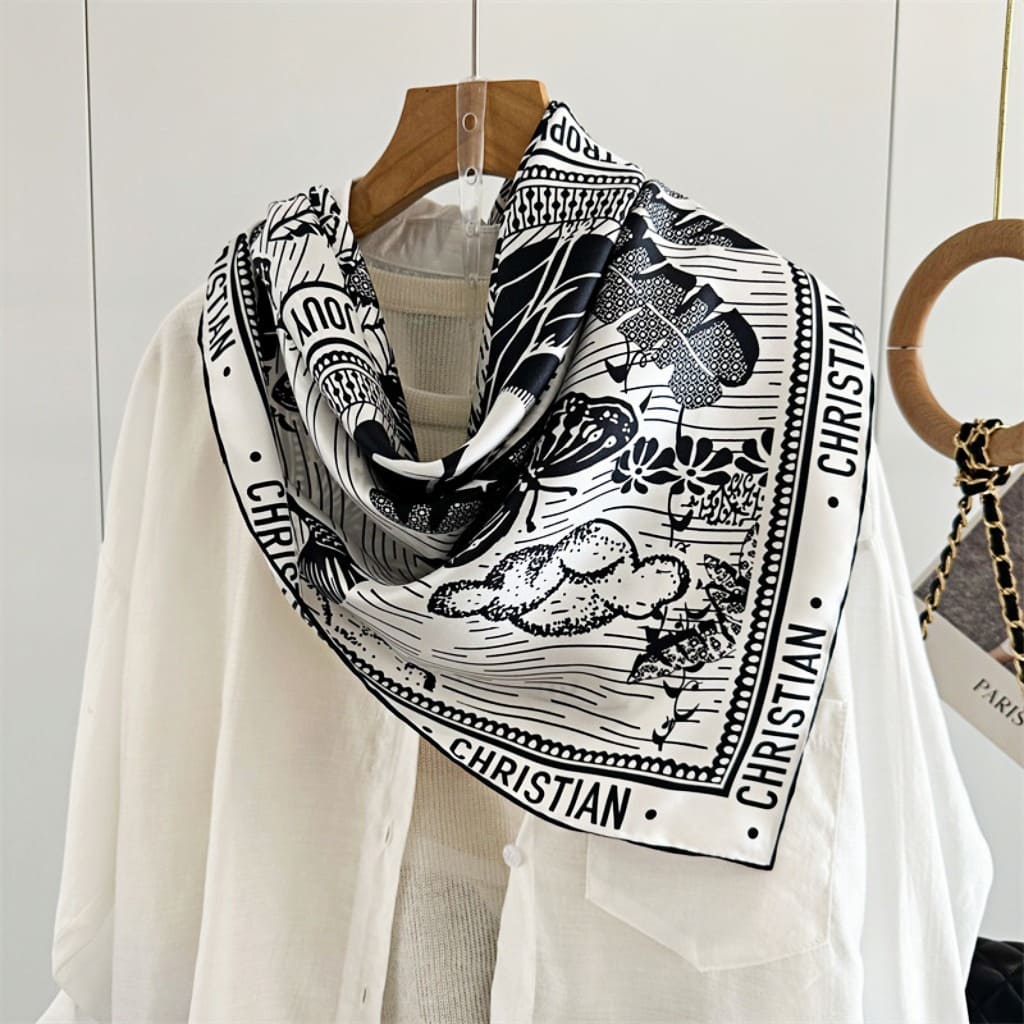 MaraSilk Pure Mulberry Silk Scarf - Square Twill MS349