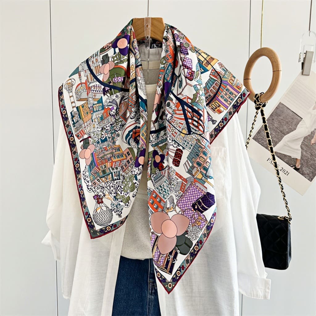 MaraSilk Pure Mulberry Silk Scarf - Square Twill MS350