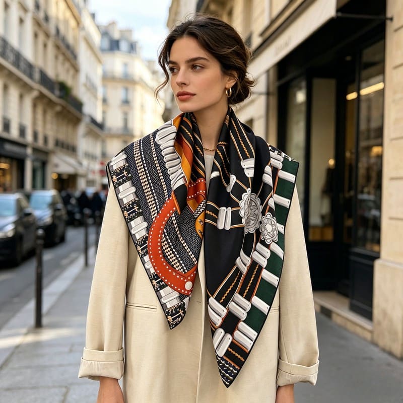 MaraSilk Pure Mulberry Silk Scarf - Square Twill MS352