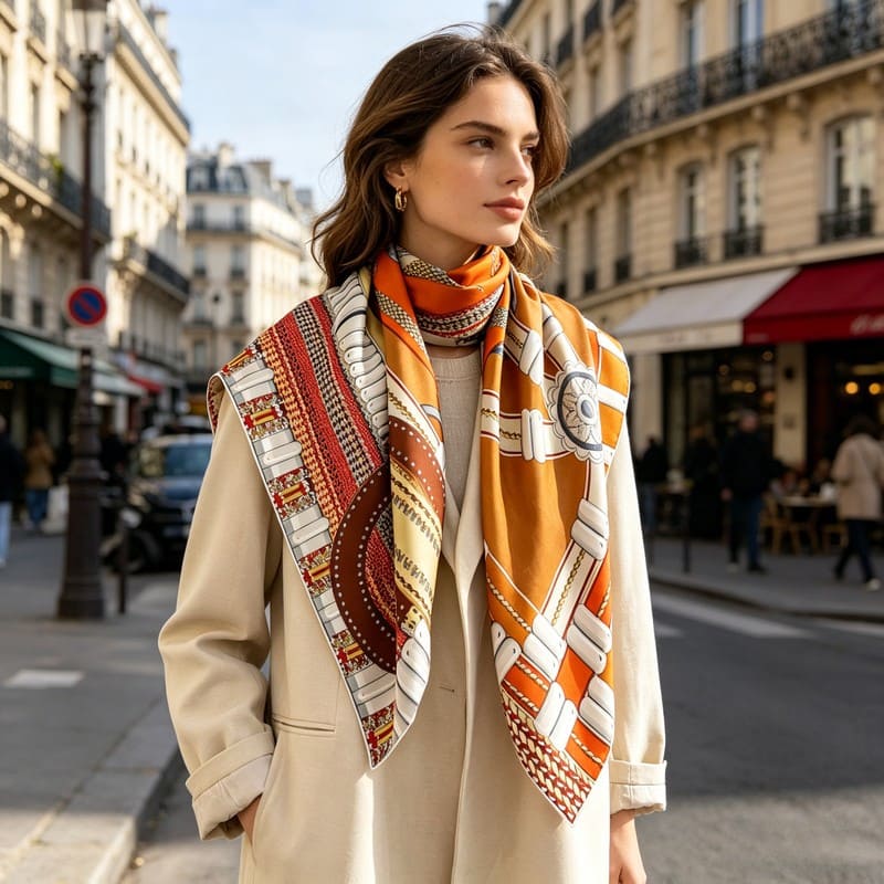 MaraSilk Pure Mulberry Silk Scarf - Square Twill MS352