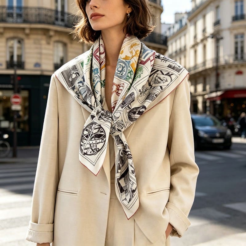 MaraSilk Pure Mulberry Silk Scarf - Square Twill MS353
