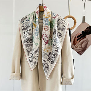 MaraSilk Pure Mulberry Silk Scarf - Square Twill MS353