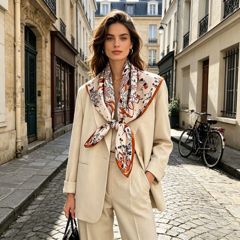 MaraSilk Pure Mulberry Silk Scarf - Square Twill MS354