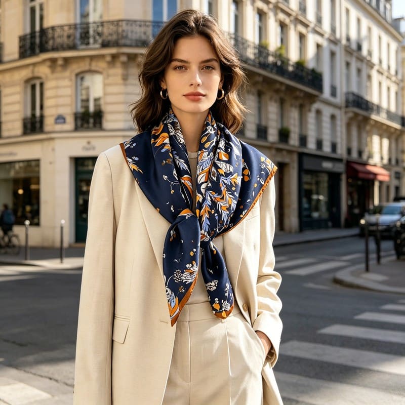 MaraSilk Pure Mulberry Silk Scarf - Square Twill MS354