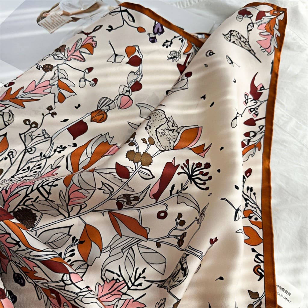 MaraSilk Pure Mulberry Silk Scarf - Square Twill MS354