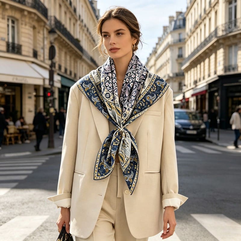 MaraSilk Pure Mulberry Silk Scarf - Square Twill MS355