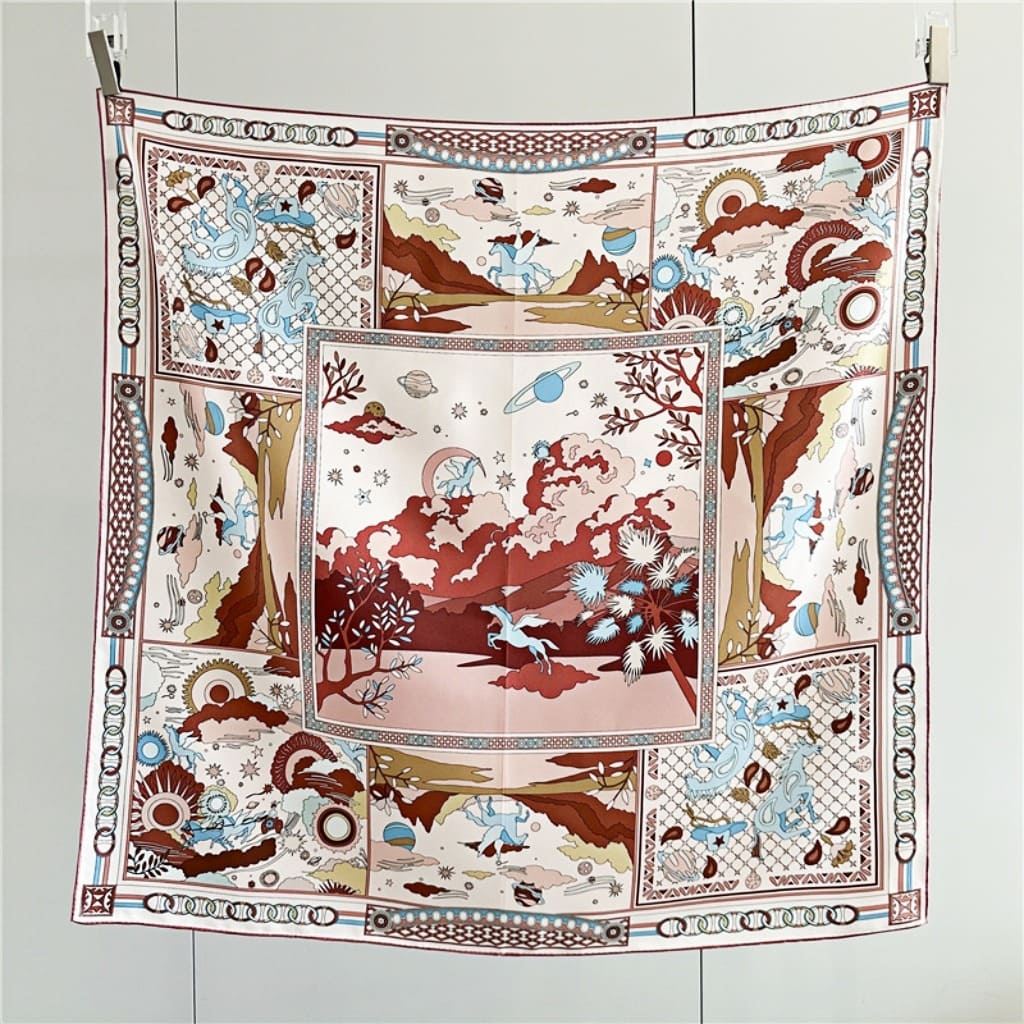 MaraSilk Pure Mulberry Silk Scarf - Square Twill MS358 34" x 34" MS35802