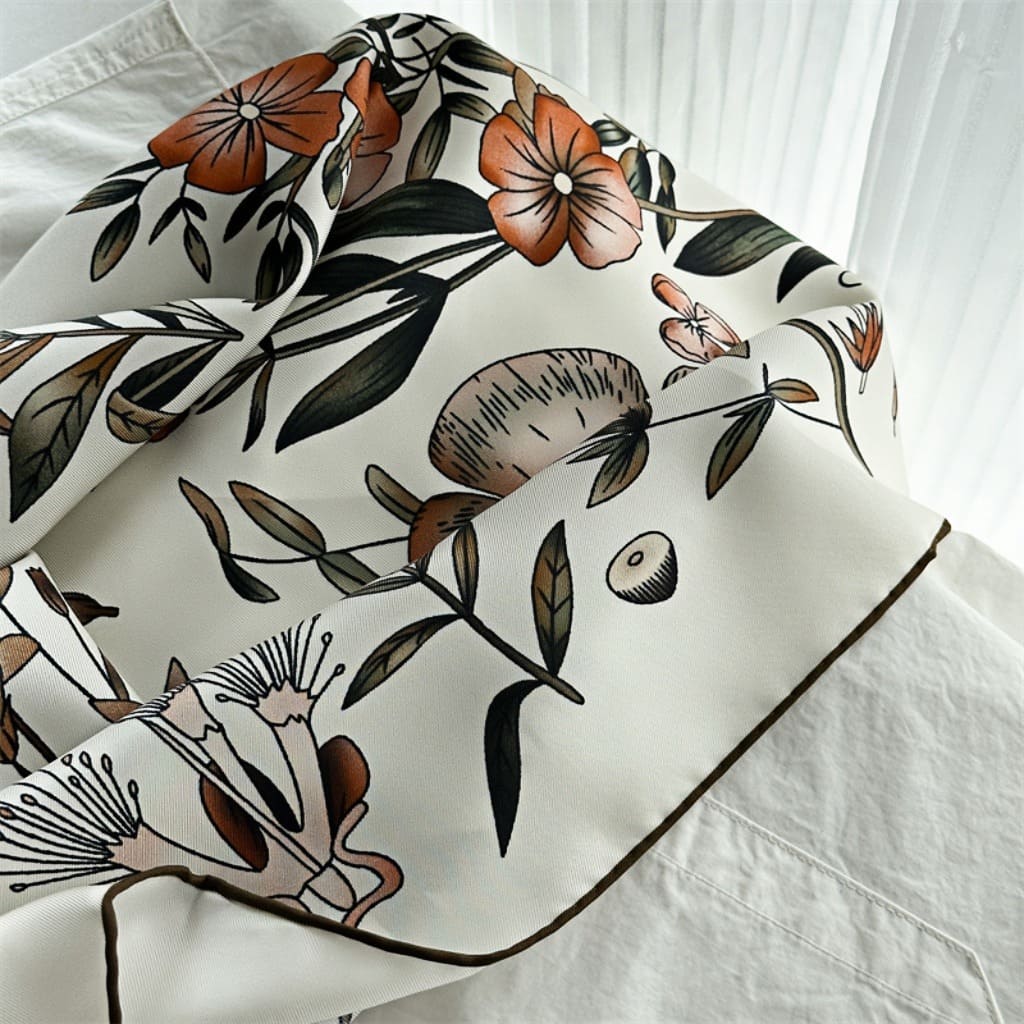 MaraSilk Pure Mulberry Silk Scarf - Square Twill MS359