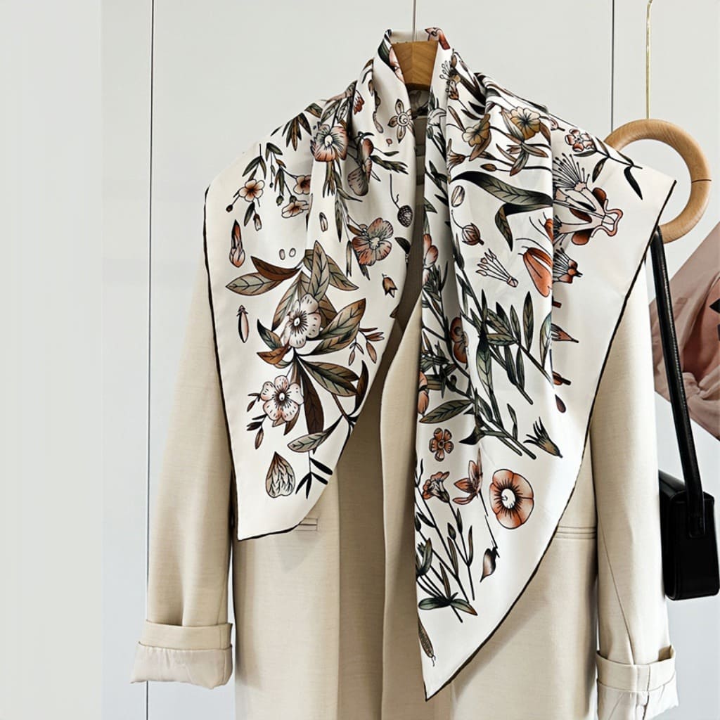 MaraSilk Pure Mulberry Silk Scarf - Square Twill MS359