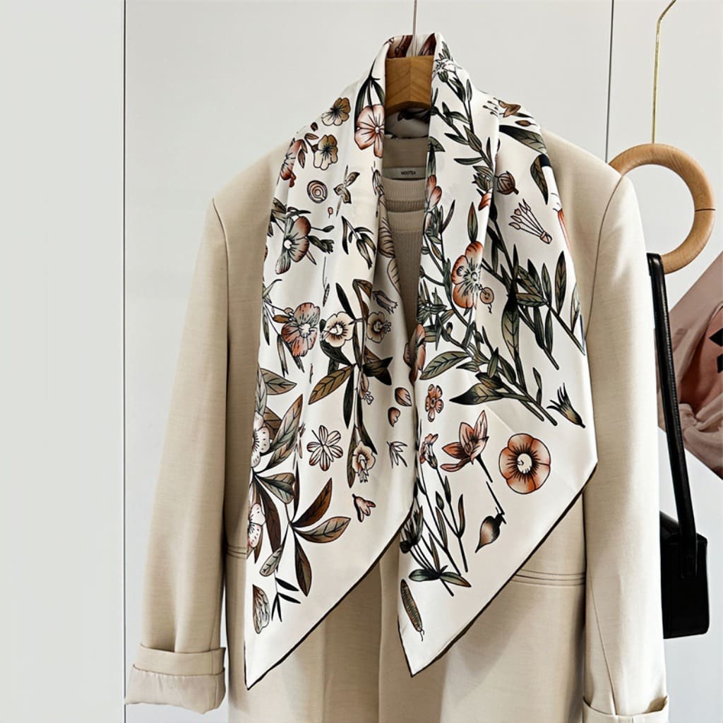 MaraSilk Pure Mulberry Silk Scarf - Square Twill MS359