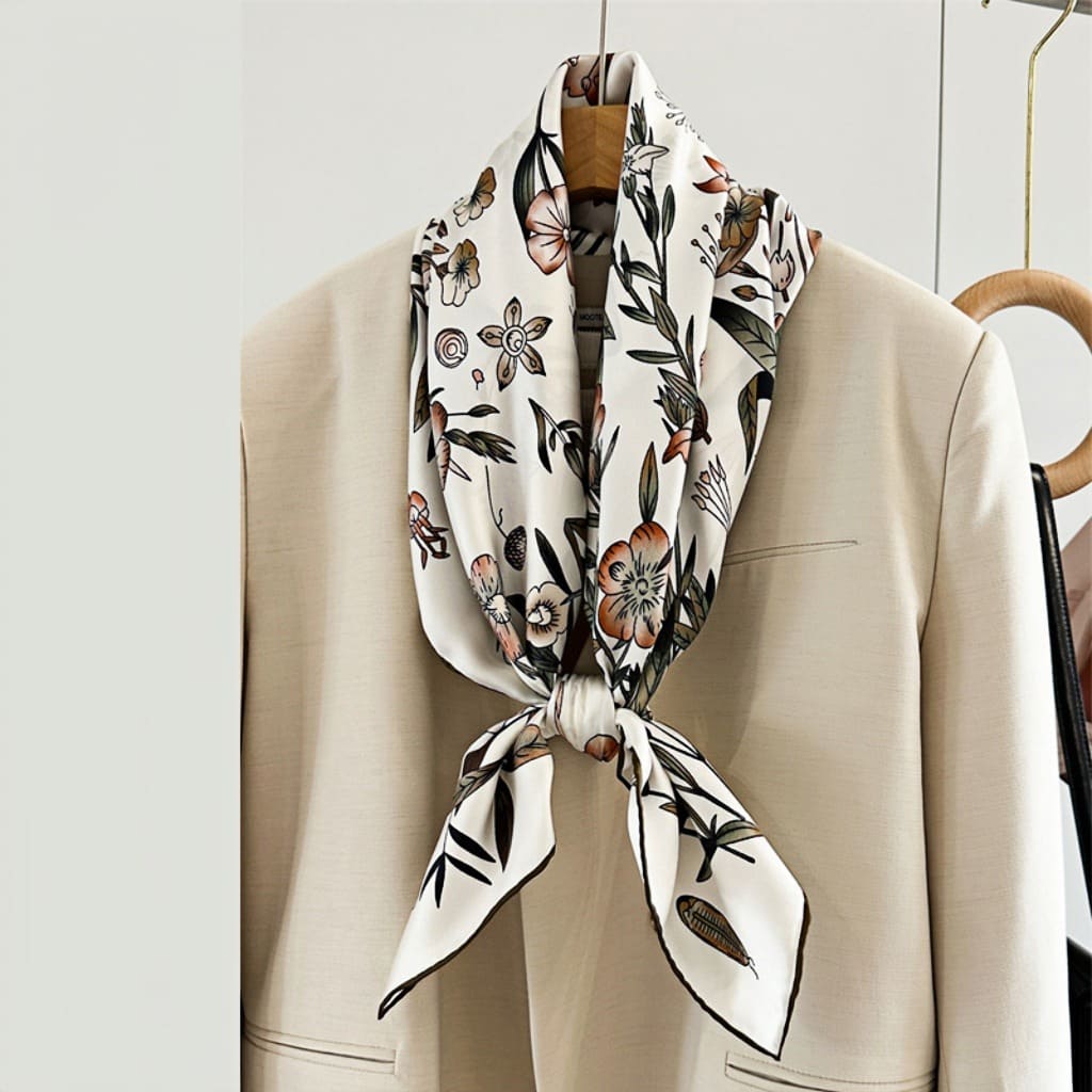 MaraSilk Pure Mulberry Silk Scarf - Square Twill MS359