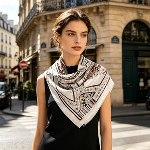 MaraSilk Pure Mulberry Silk Scarf - Square Twill MS363
