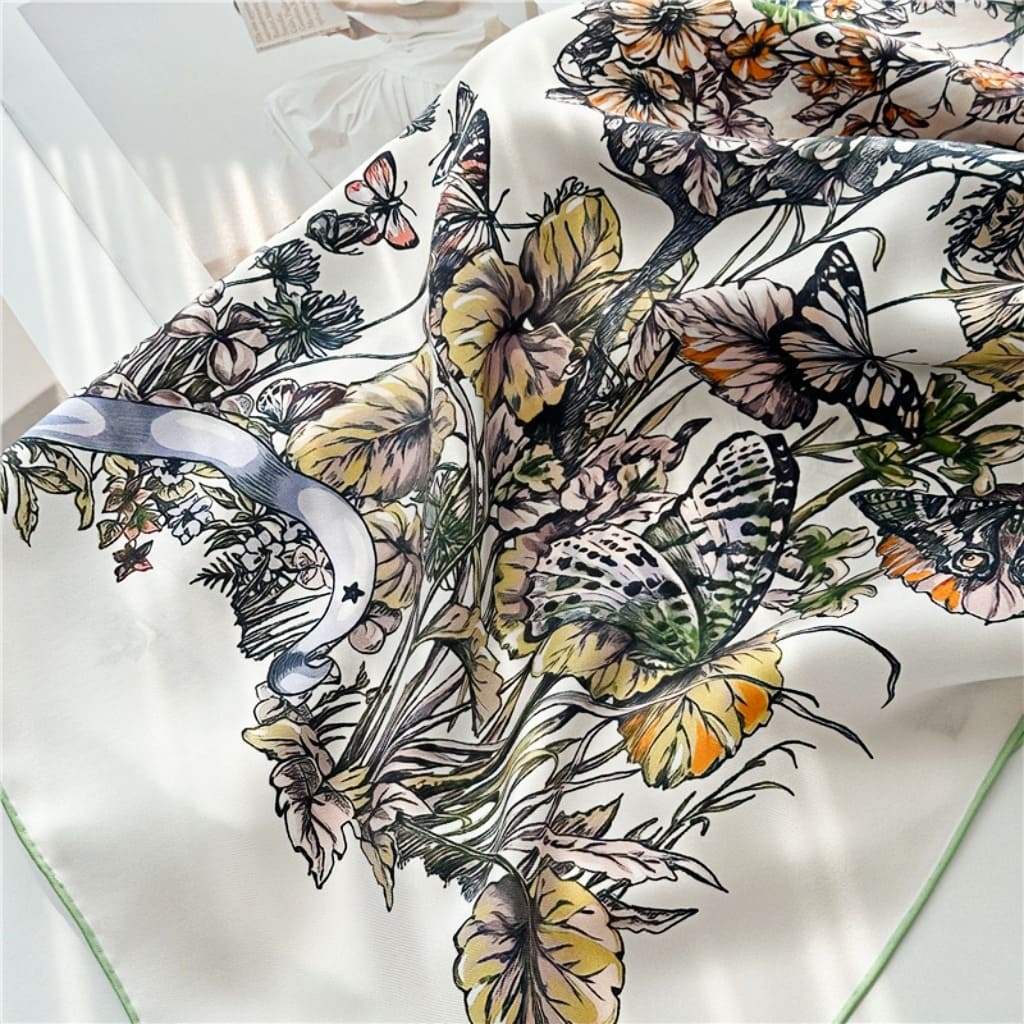 MaraSilk Pure Mulberry Silk Scarf - Square Twill MS365