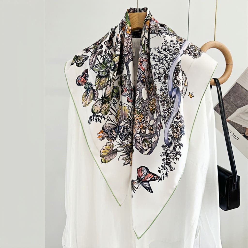 MaraSilk Pure Mulberry Silk Scarf - Square Twill MS365