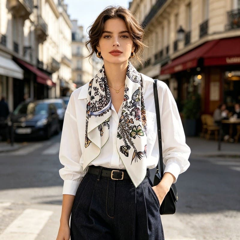 MaraSilk Pure Mulberry Silk Scarf - Square Twill MS365