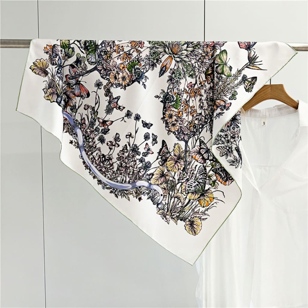 MaraSilk Pure Mulberry Silk Scarf - Square Twill MS365