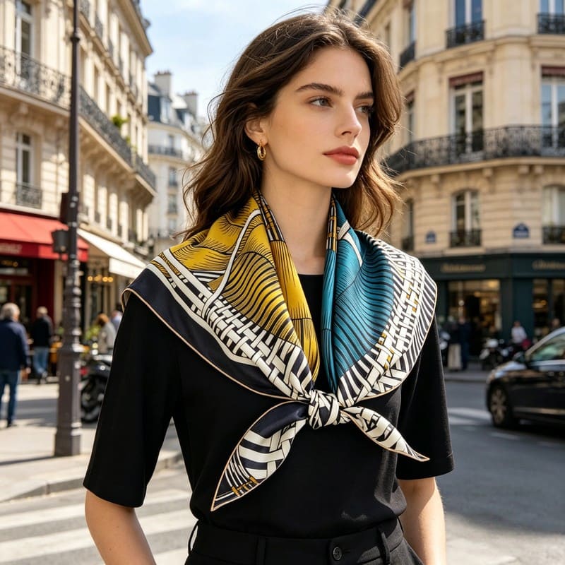 MaraSilk Pure Mulberry Silk Scarf - Square Twill MS366