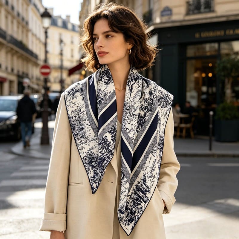 MaraSilk Pure Mulberry Silk Scarf - Square Twill MS369