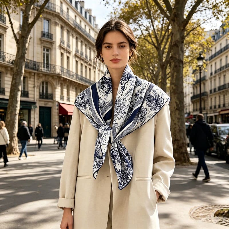 MaraSilk Pure Mulberry Silk Scarf - Square Twill MS369