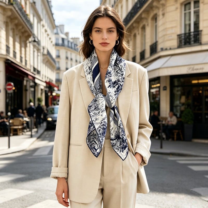 MaraSilk Pure Mulberry Silk Scarf - Square Twill MS369