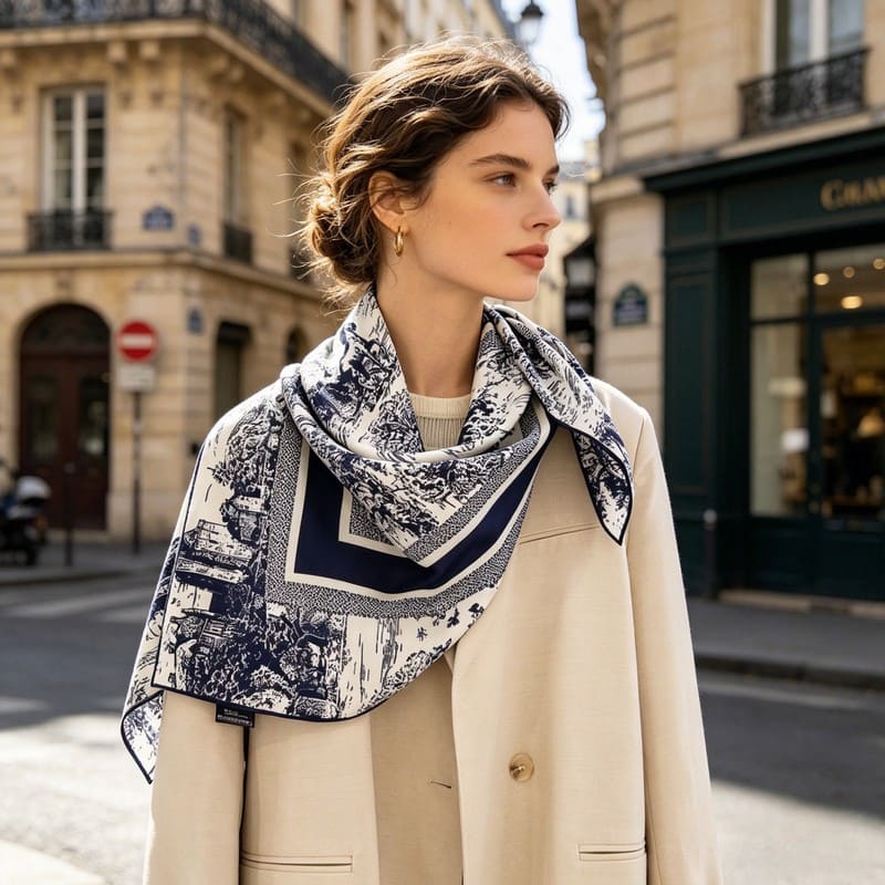 MaraSilk Pure Mulberry Silk Scarf - Square Twill MS369