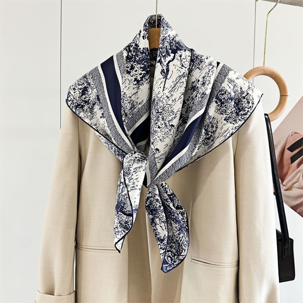 MaraSilk Pure Mulberry Silk Scarf - Square Twill MS369 34" x 34" MS36901