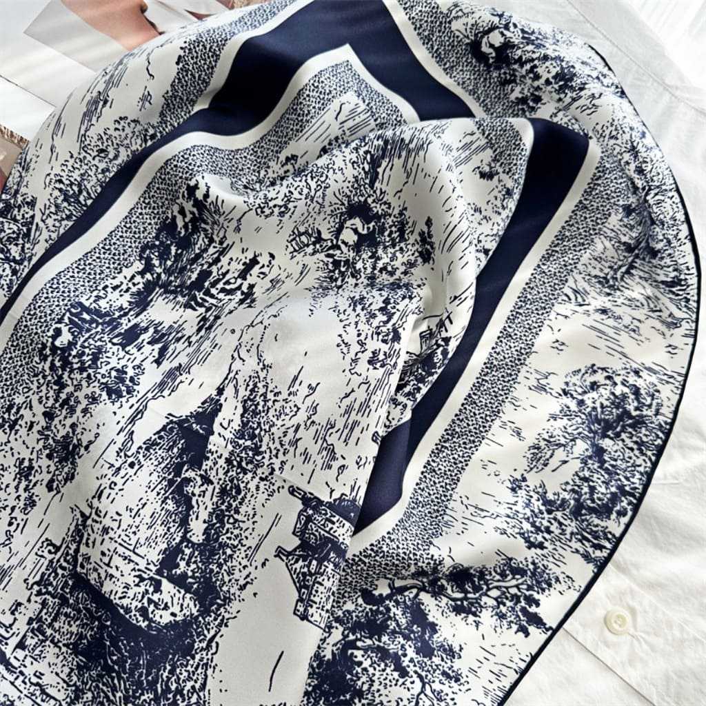 MaraSilk Pure Mulberry Silk Scarf - Square Twill MS369